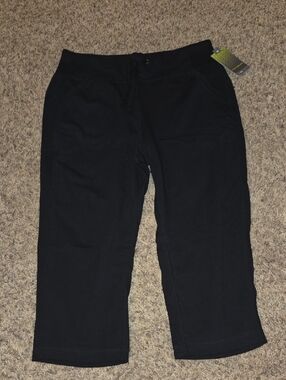 tek gear Black Capri Drawstring Pull-On Pants